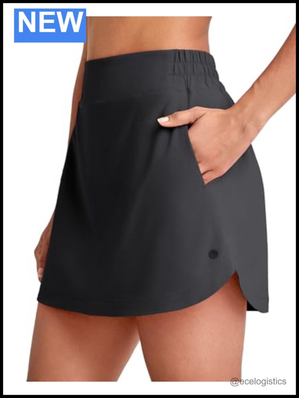 A-Line Golf Tennis Skort High Waisted 15" with Pockets